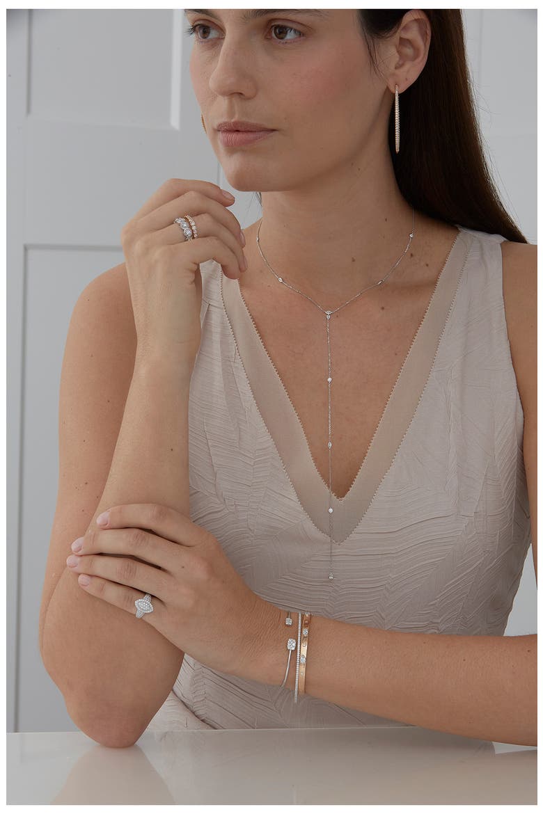 Sare Weinstock Purity Diamond Station Y-Necklace, Alternate, color, 18K WG