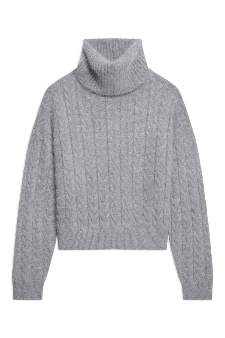 Cozy Cable Turtleneck Sweater, Main, color, HUSKY - PGM