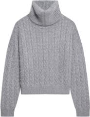 Theory Cozy Cable Turtleneck Sweater