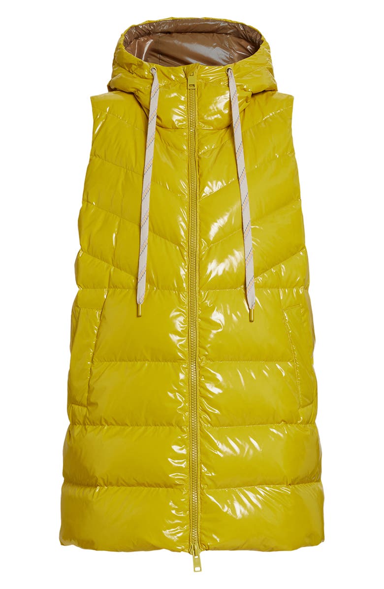 Marina Rinaldi Glossy Quilted Water Repellent Puffer Vest, Alternate, color,