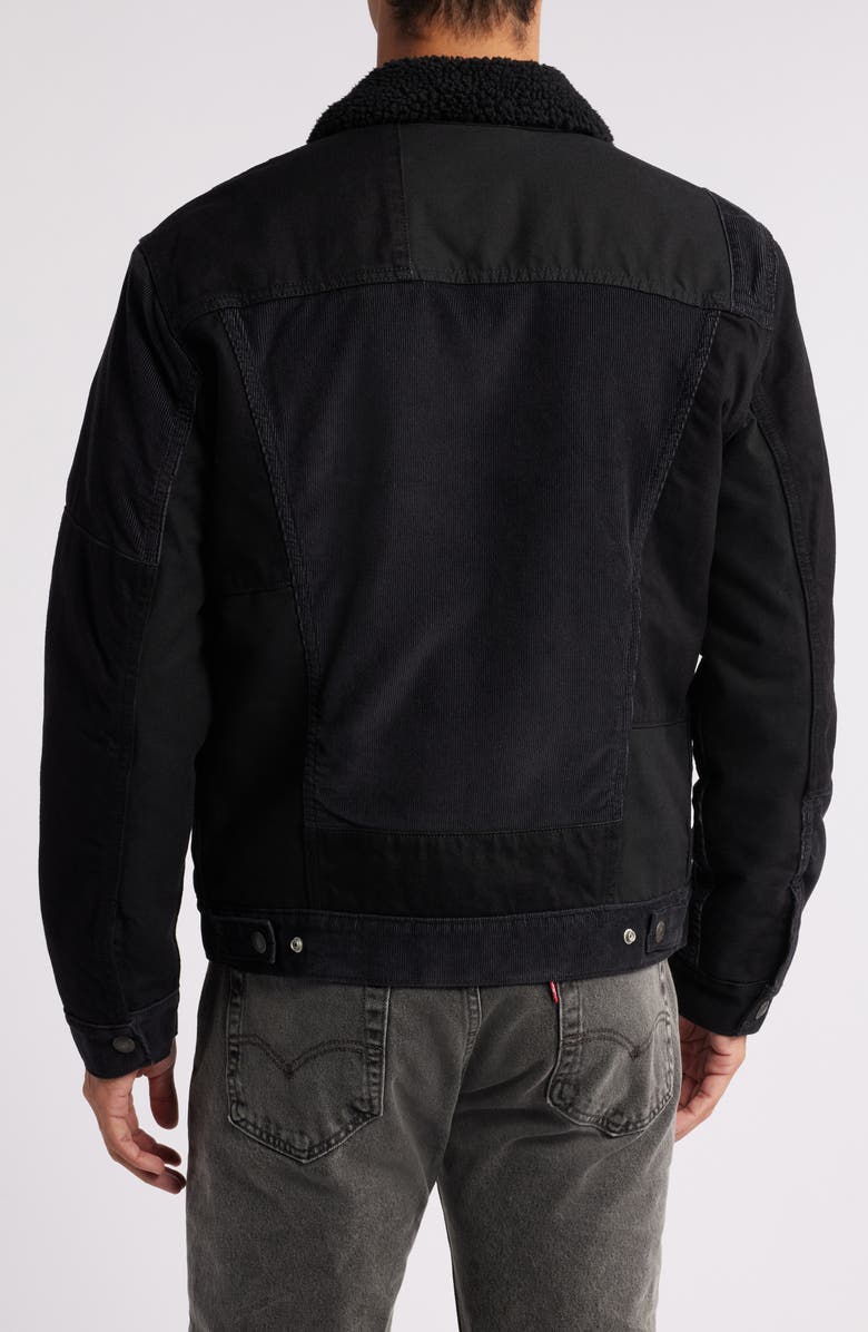 Levi's<sup>®</sup> Type 3 Corduroy High Pile Fleece Lined Trucker Jacket, Alternate, color,