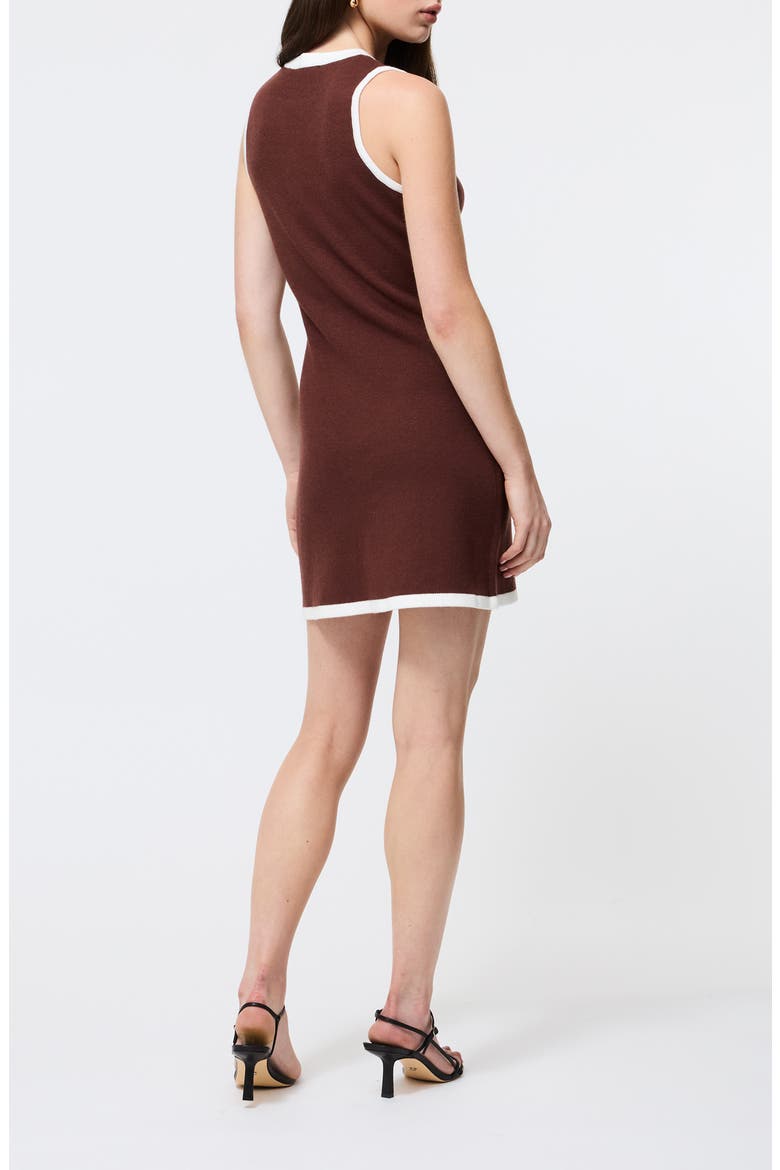 Ruthie Knit Minidress, Alternate, color, 21-CHOCOLATE-PORC CREAM