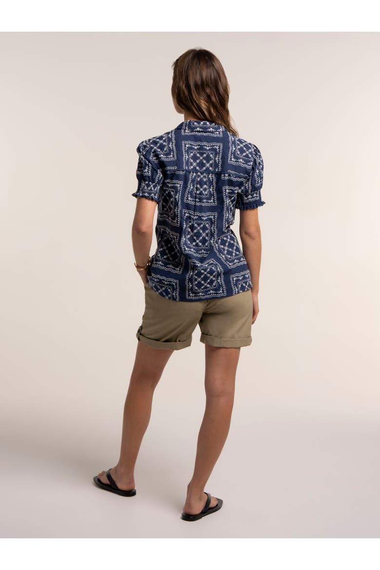 Marine Blouse, Alternate, color, Navy