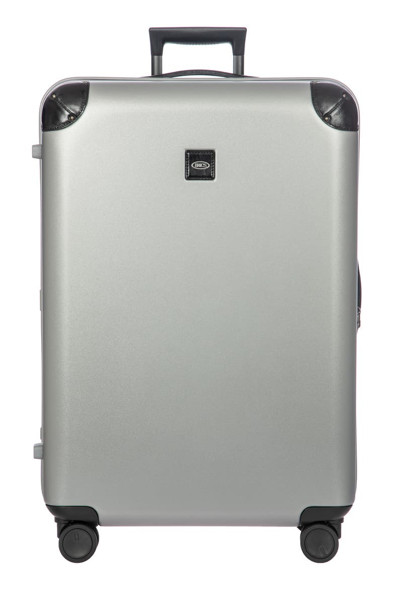 Amalfi 30" Spinner Suitcase, Main, color, SILVER/ BLACK