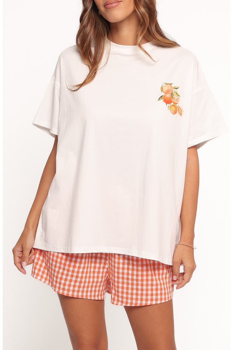Emilia T-Shirt & Shorts, Main, color, APEROL ORANGE