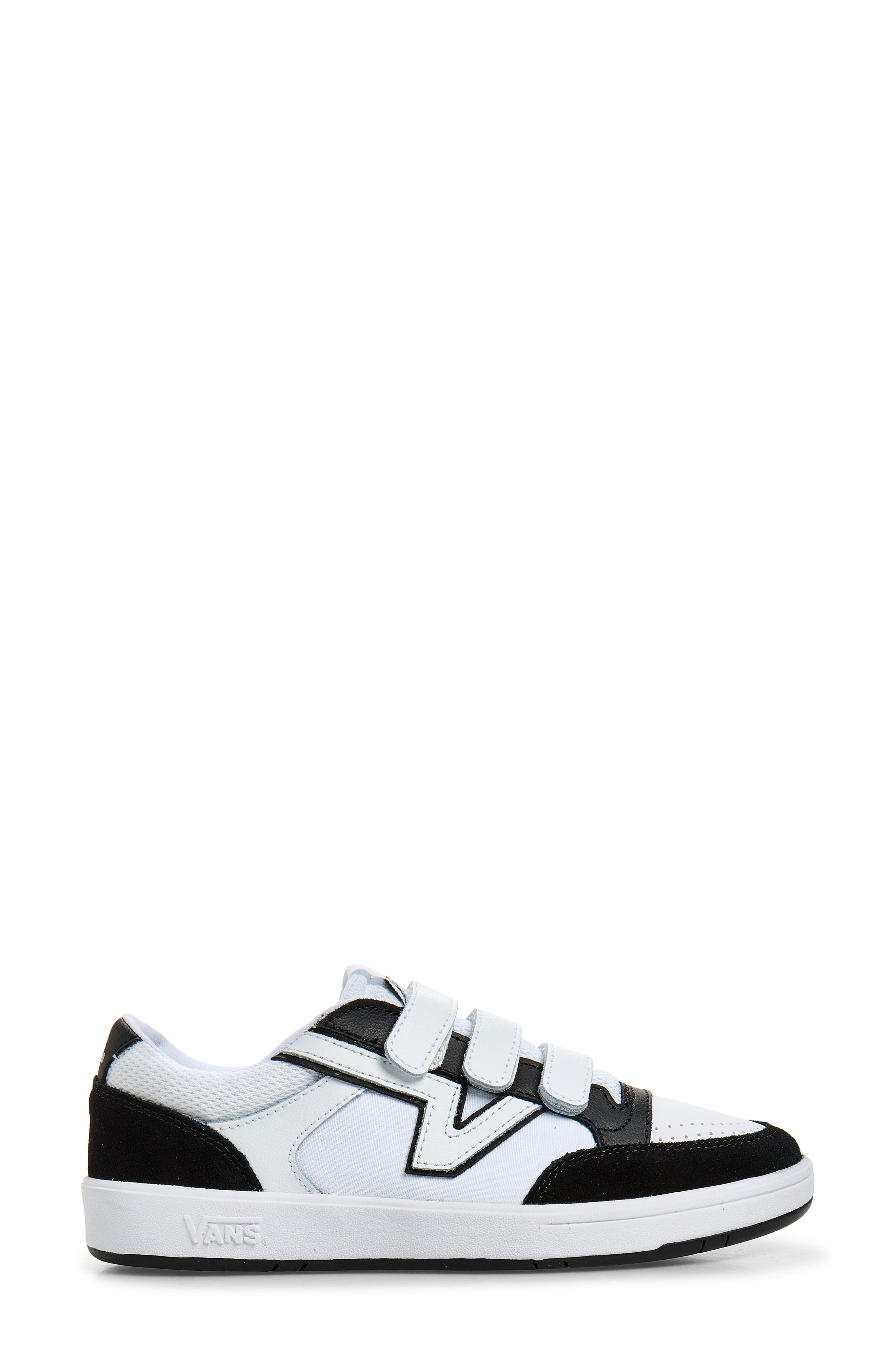 Lowland ComfyCush Sneaker, Alternate, color, BLACK/TRUE WHITE