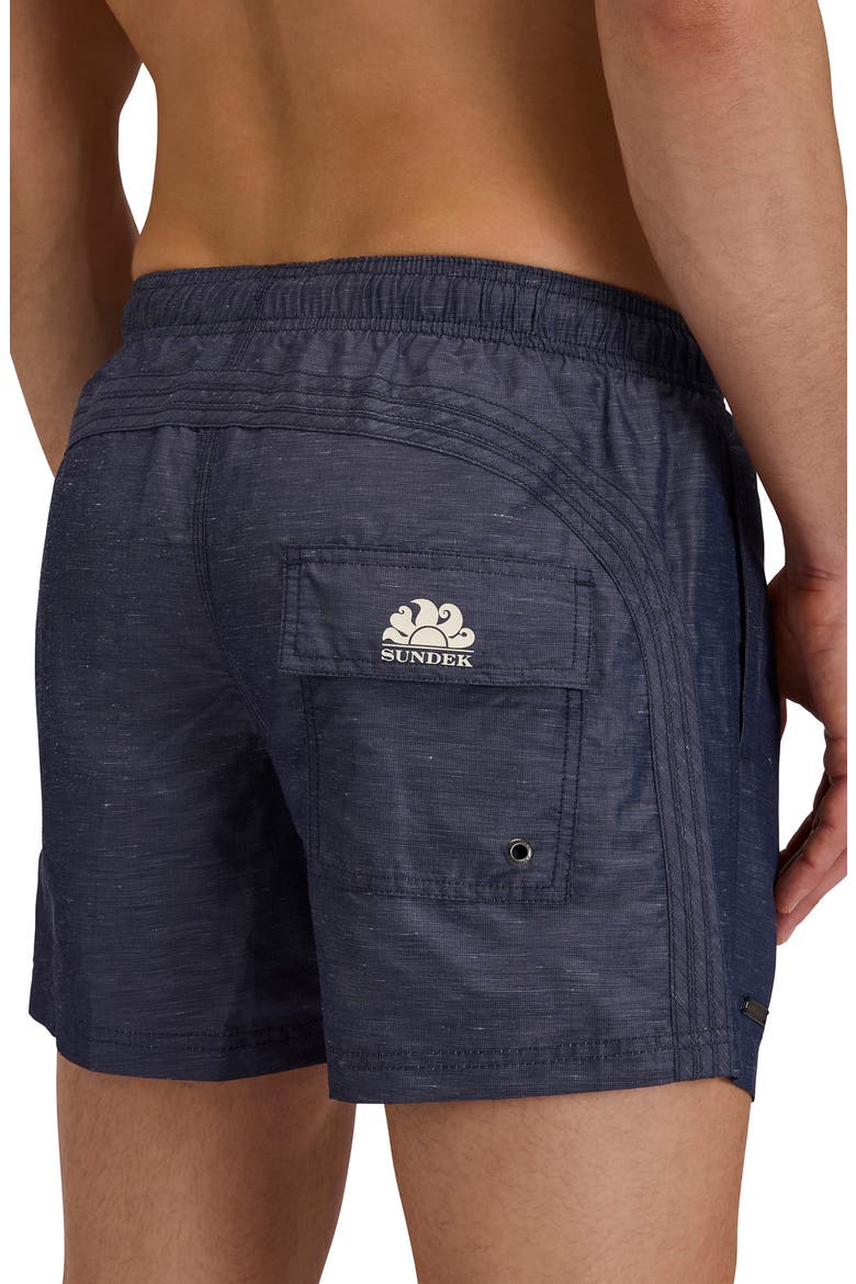 Solid Swim Trunks, Alternate, color, DARK NAVY