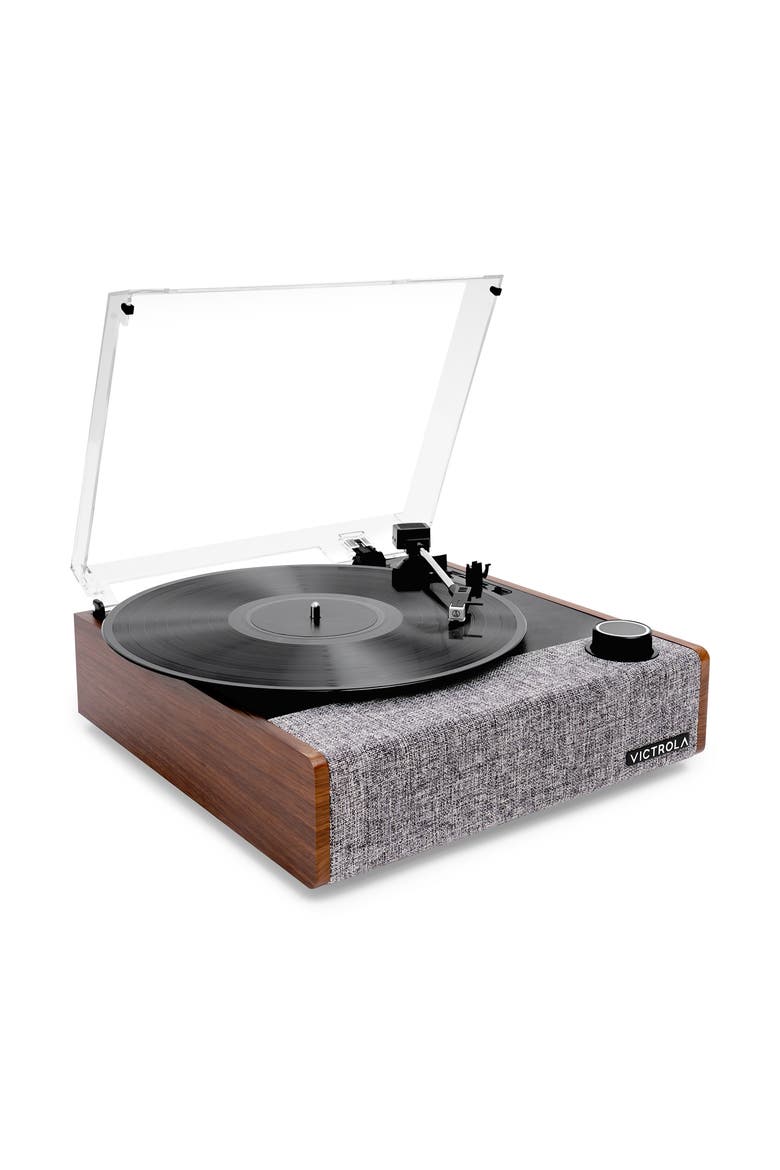 Eastwood II Bluetooth Record Player, Main, color, Walnut