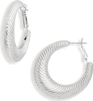 NORDSTROM RACK Textured Hoop Earrings