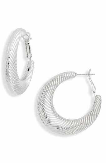 Textured Hoop Earrings