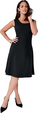 Jessica London Bi-Stretch Fit And Flare Dress
