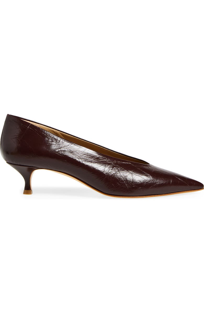 Le Monde Beryl Babouche Kitten Heel Pump, Alternate, color, Aubergine