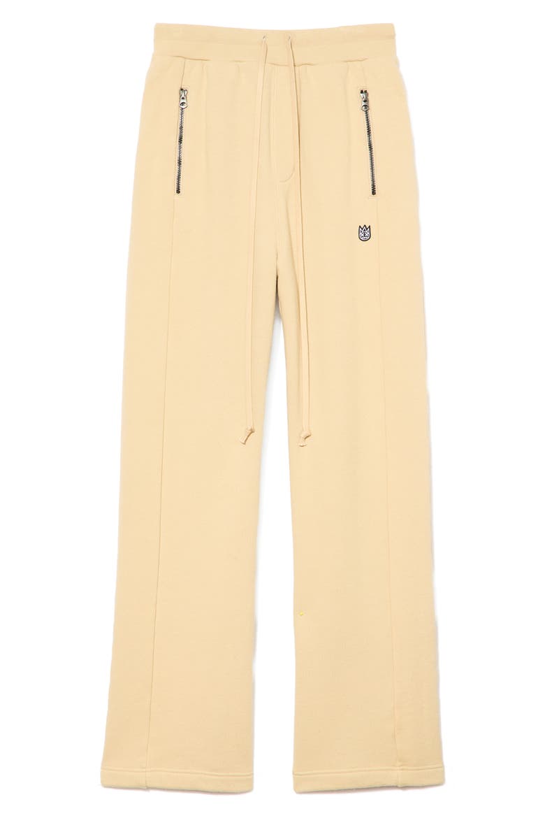 French Terry Wide Leg Sweatpants, Alternate, color, CREAM