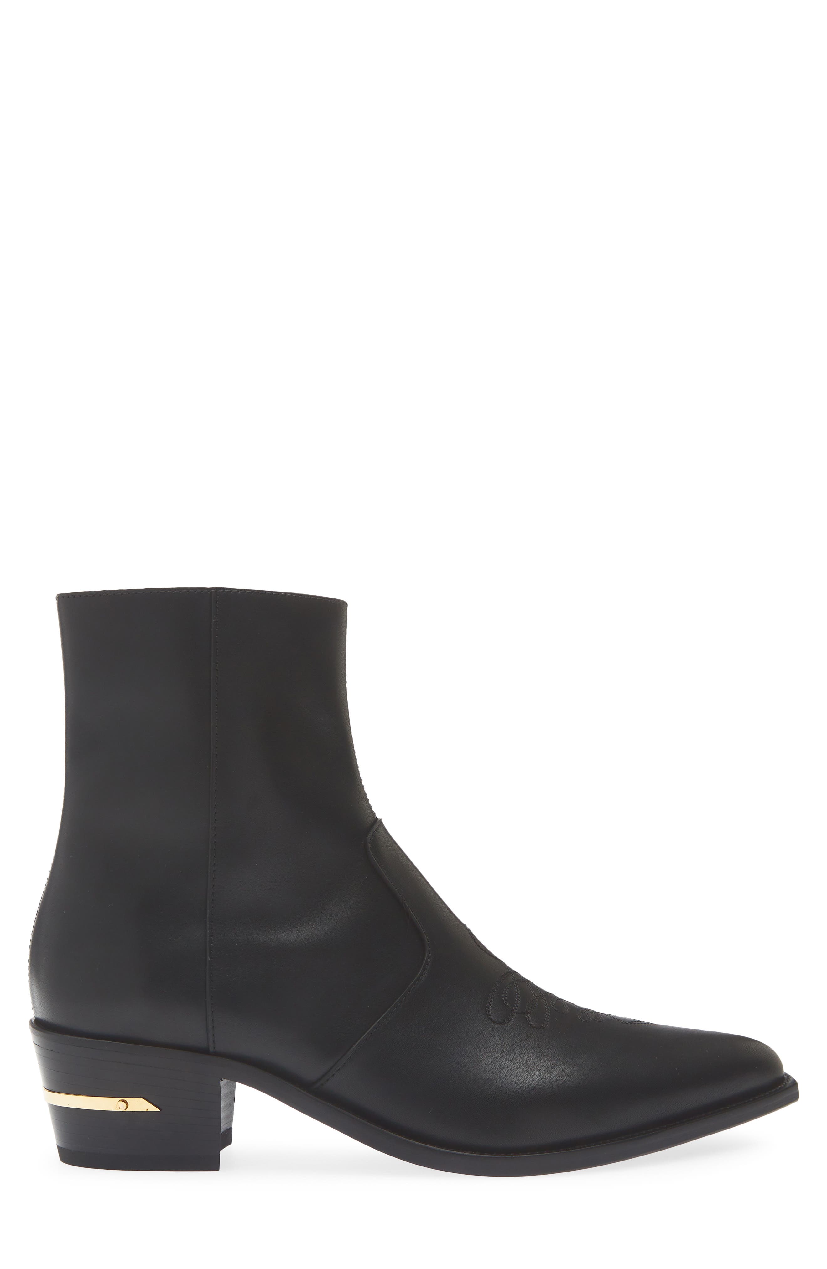 Ryder Leather Boot, Alternate, color, BLACK GOLD