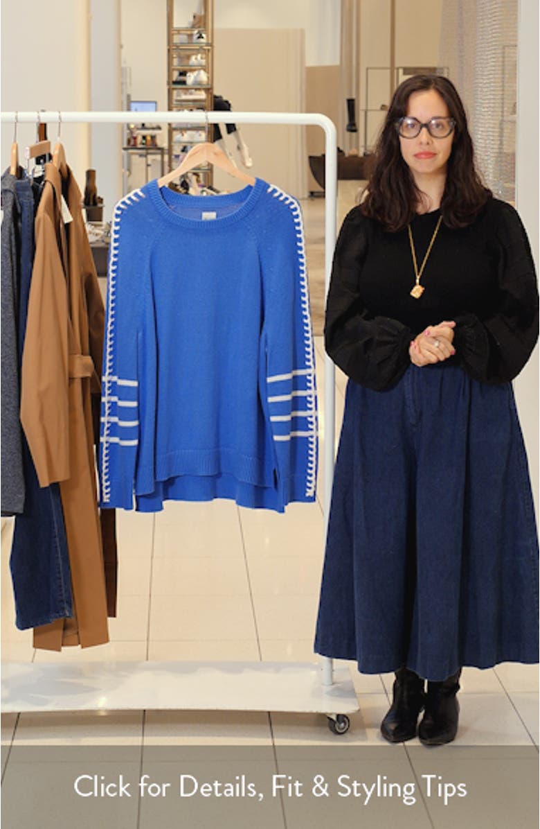 Dashing Down Whipstitch High/Low Sweater, sales video thumbnail