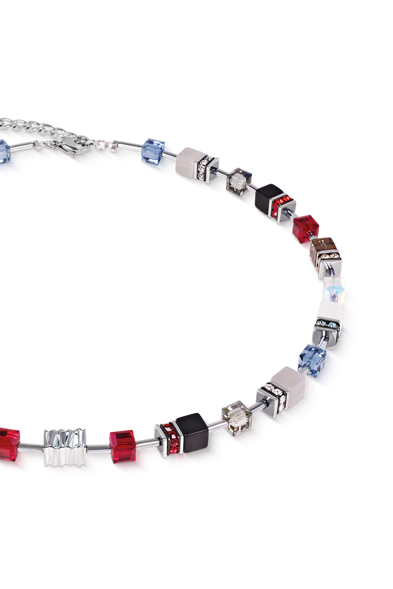 GeoCUBE® Iconic Wave Necklace Silver, Alternate, color, Urban Silver