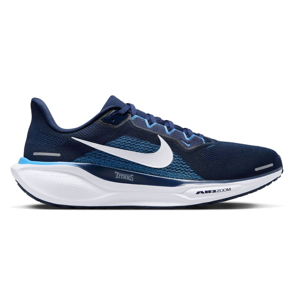 Nike Unisex Nike Navy Tennessee Titans Zoom Pegasus 41 Running Shoes, Main, color, 