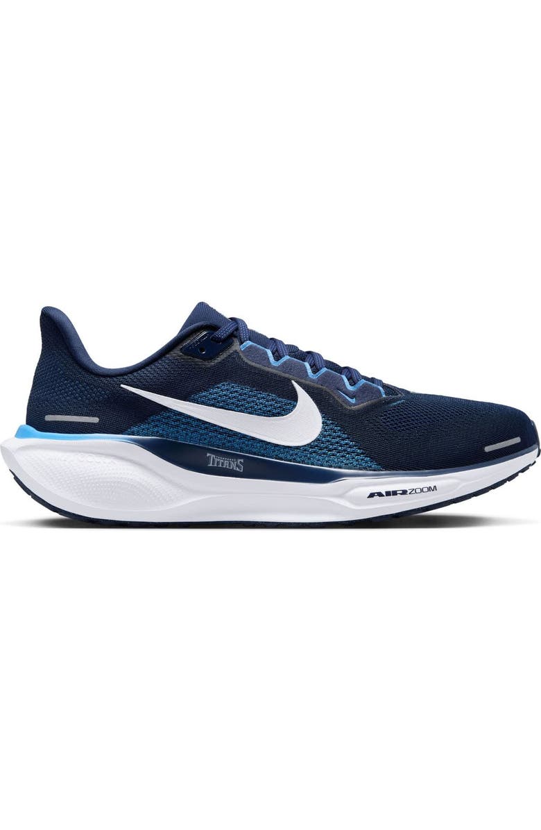 Nike Unisex Nike Navy Tennessee Titans Zoom Pegasus 41 Running Shoes, Main, color,