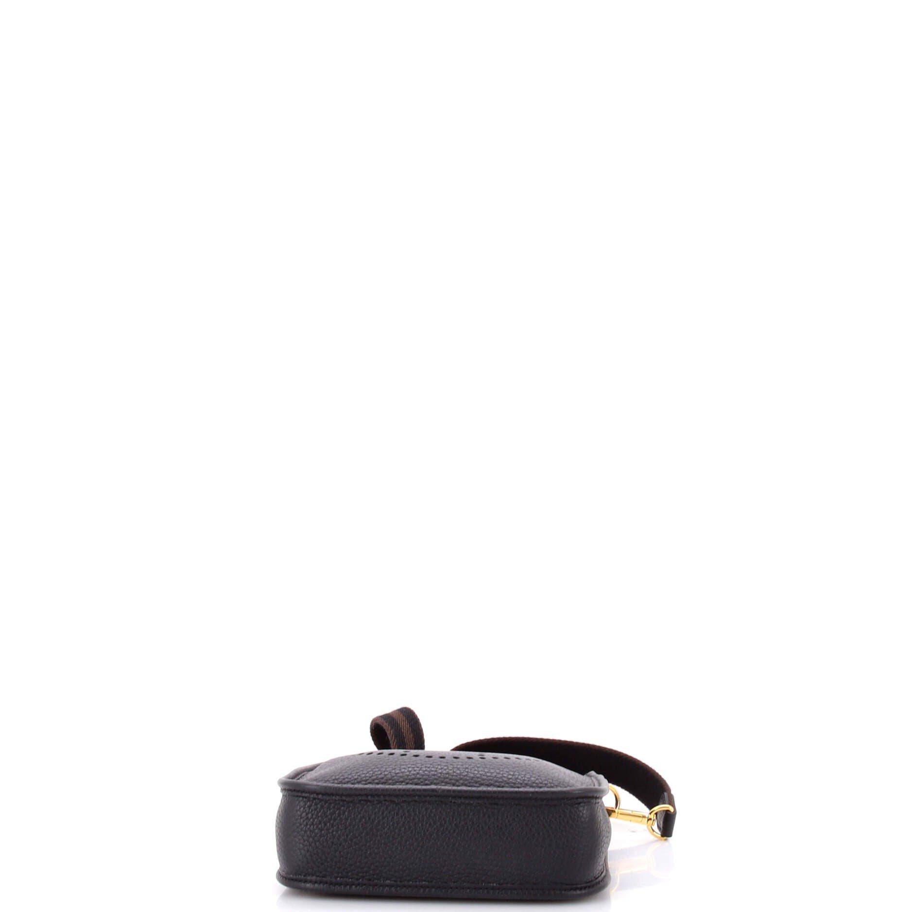 Pre-Owned Hermes Evelyne Bag Gen III Clemence TPM, Alternate, color, Noir