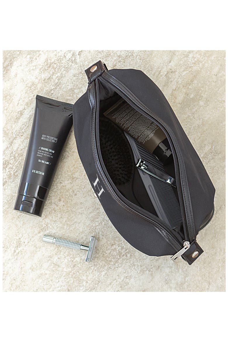 Monogram Toiletry Bag, Alternate, color, BLACK