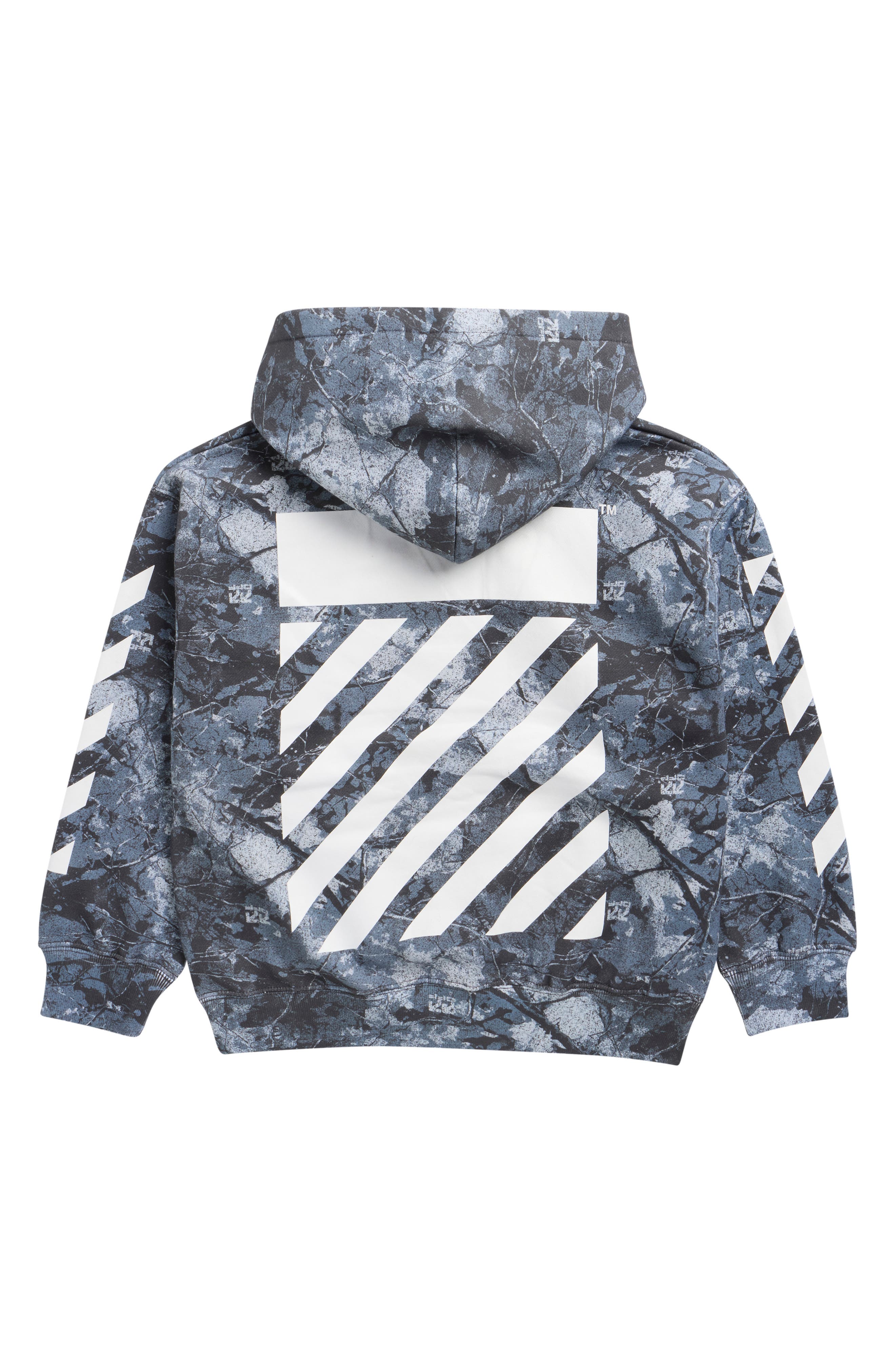 L/AB OFF-WHITE Kids' Camo Print Diagonal Bar Hoodie | Nordstrom