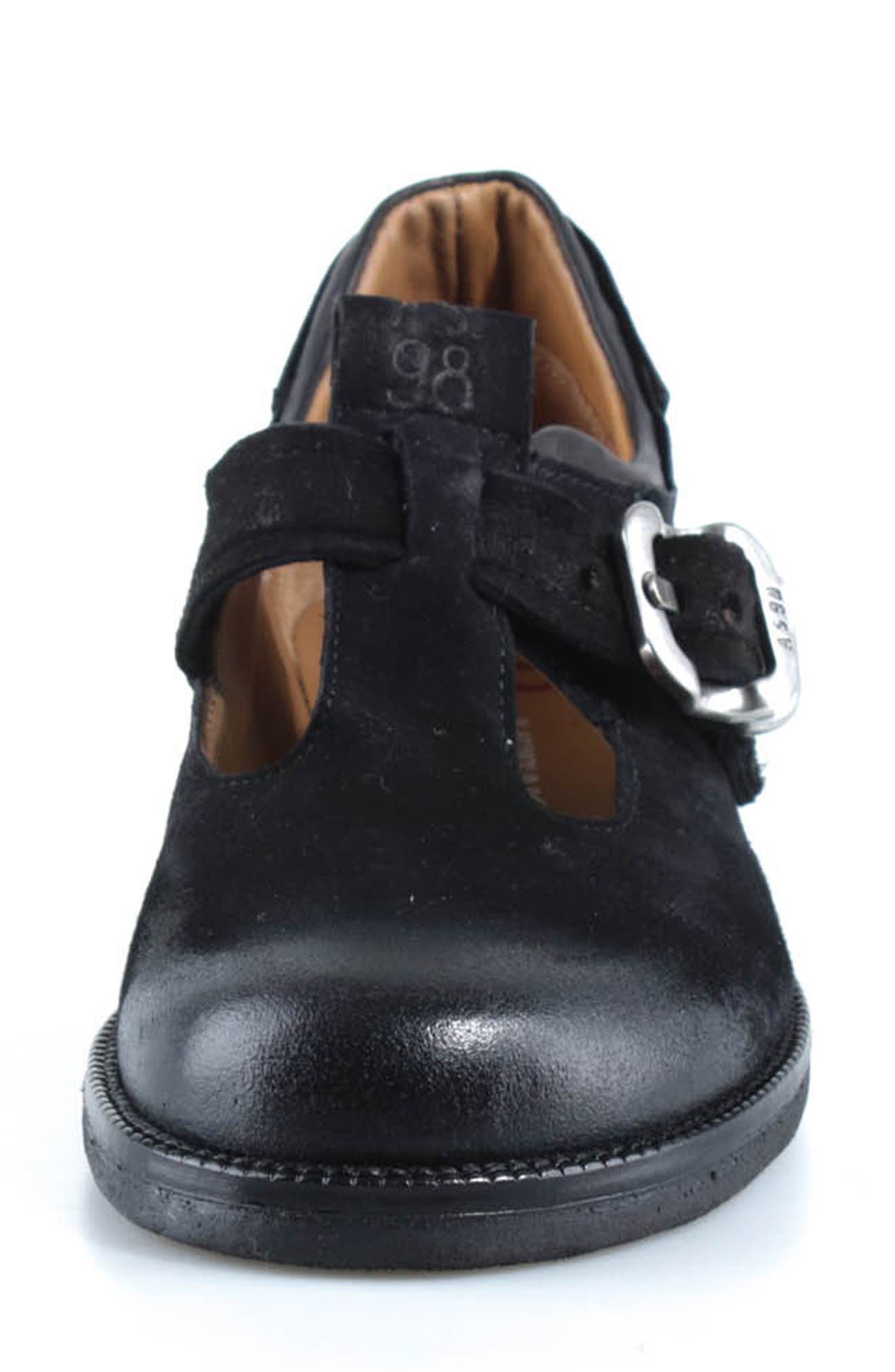Avett Leather Clog, Alternate, color, BLACK