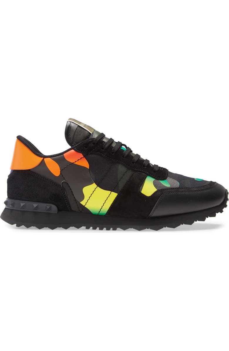 Valentino Garavani Camo Rockrunner Sneaker, Alternate, color,