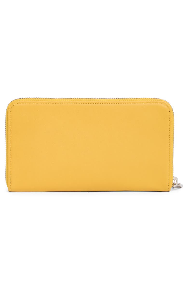 Longchamp Le Pliage Zip Wallet, Alternate, color, Sunshine