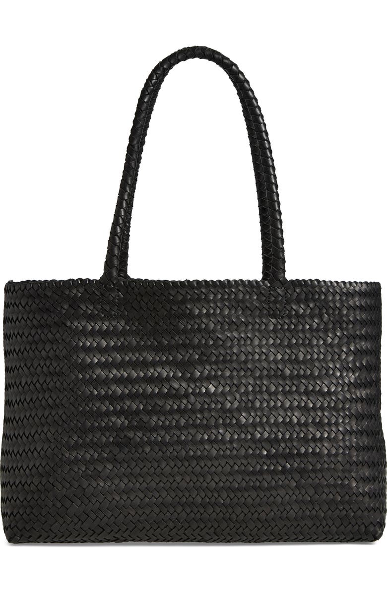Madewell Handwoven Leather Tote, Main, color,