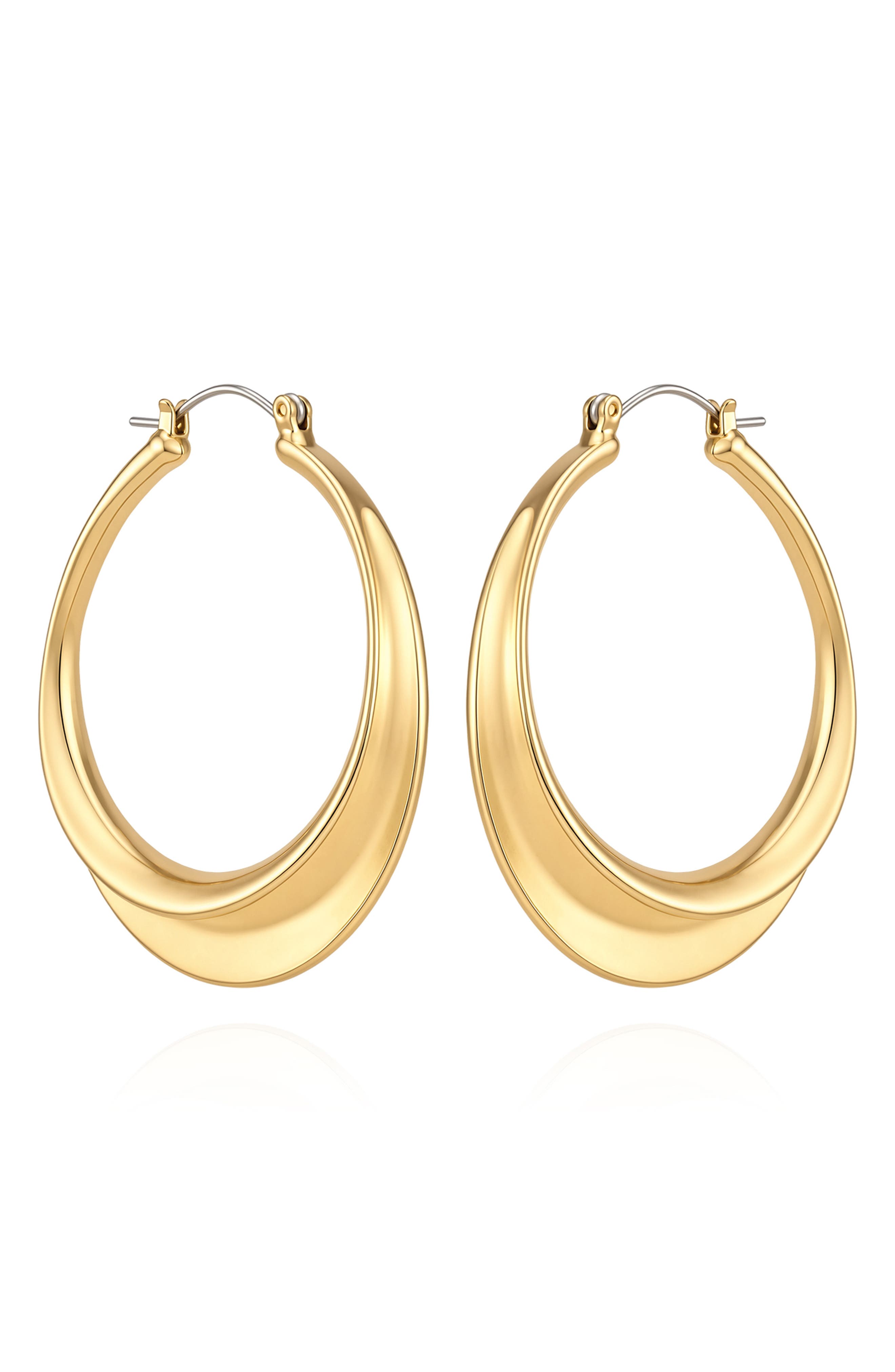 Oval Hoop Earrings