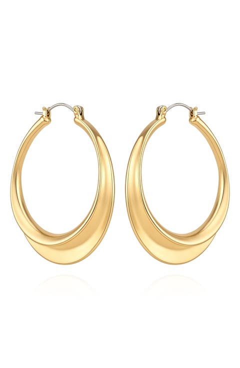 Oval Hoop Earrings