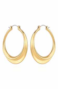 Oval Hoop Earrings