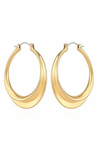 Oval Hoop Earrings