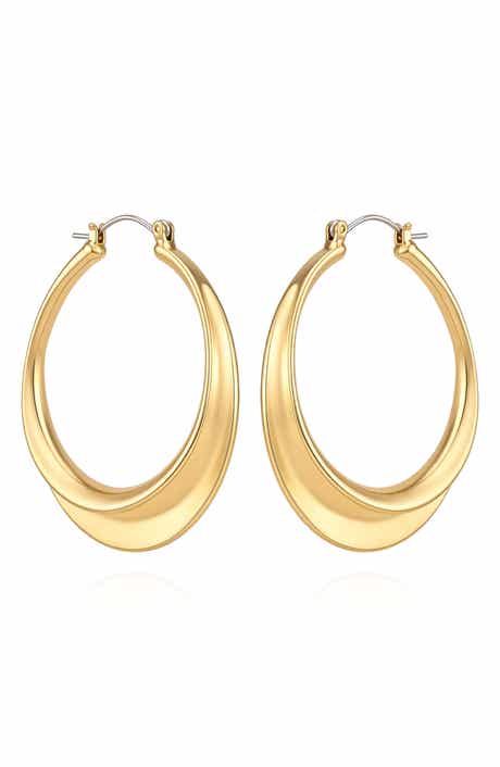 Oval Hoop Earrings