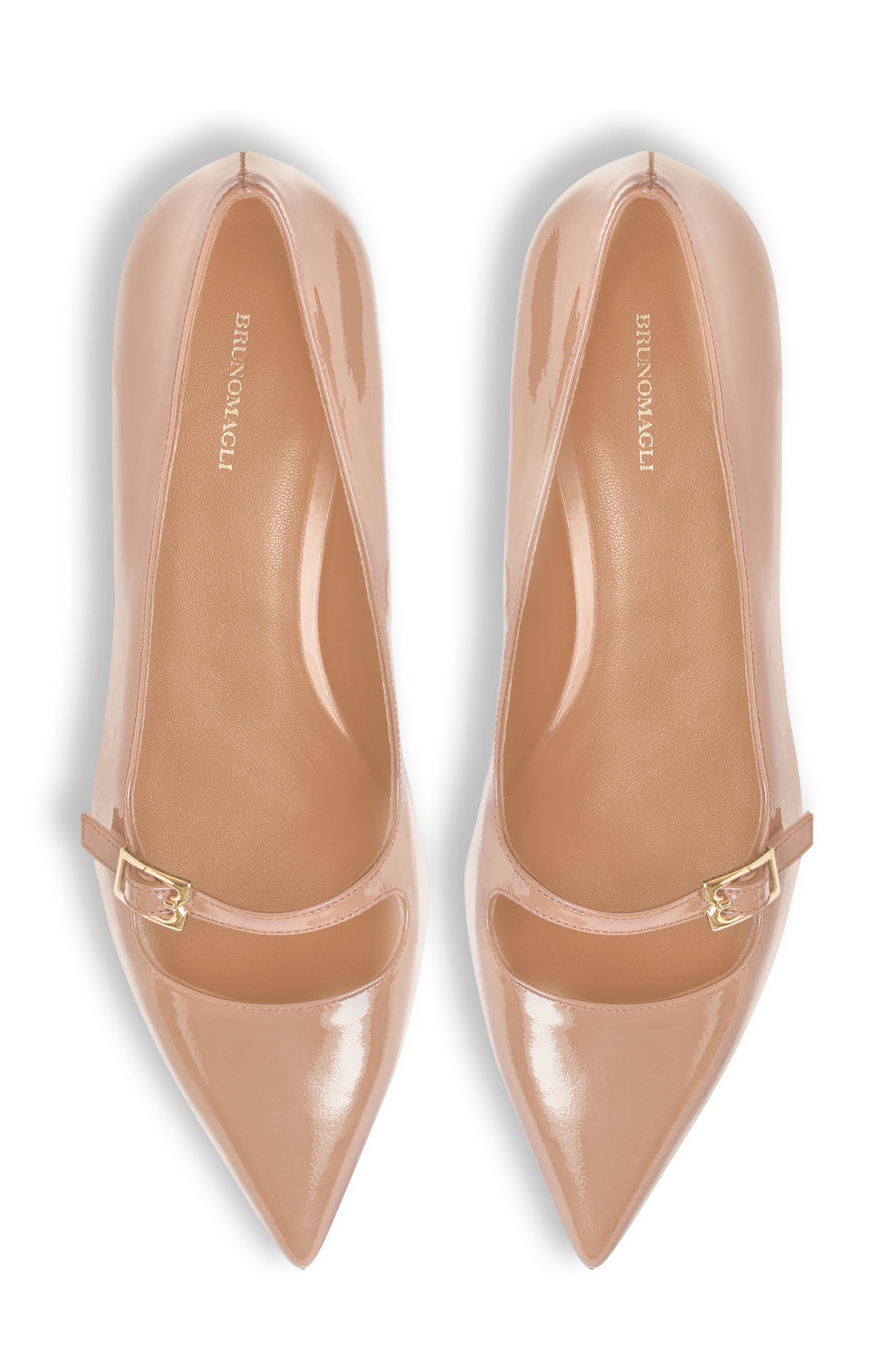 Parza Pointed Toe Pump, Alternate, color, BISCUIT PATENT