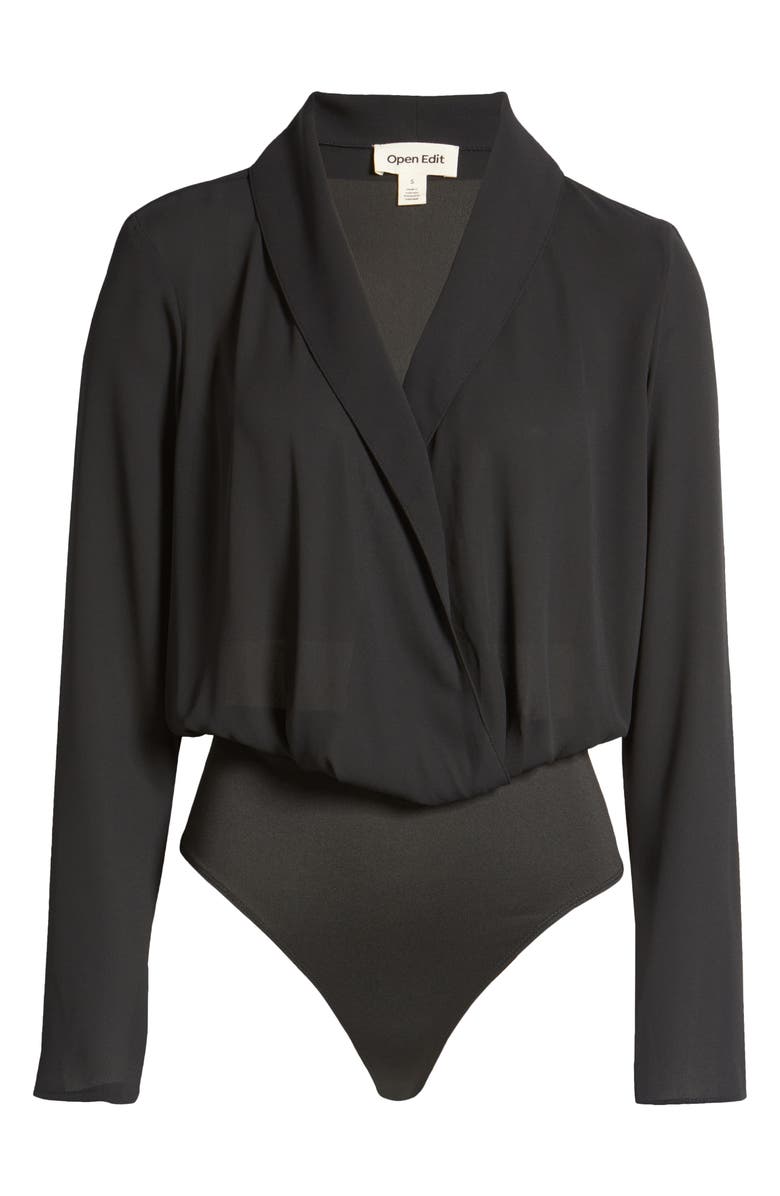 Open Edit Wrap Bodysuit, Alternate, color,