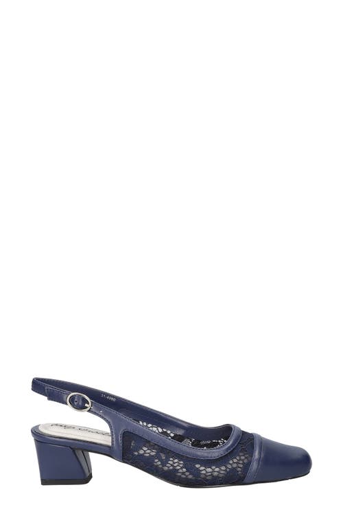 EASY STREET EASY STREET FORTUNE SQUARE TOE SLINGBACK PUMP