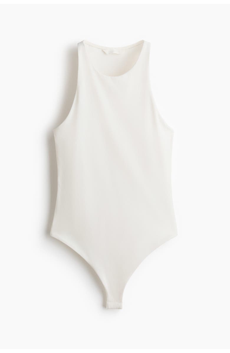 H&M Sleeveless Thong Body, Main, color, White