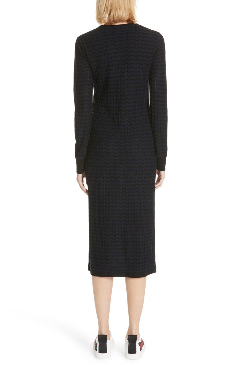 Marc Jacobs Stripe Wool Sweater-Dress, Alternate, color, 