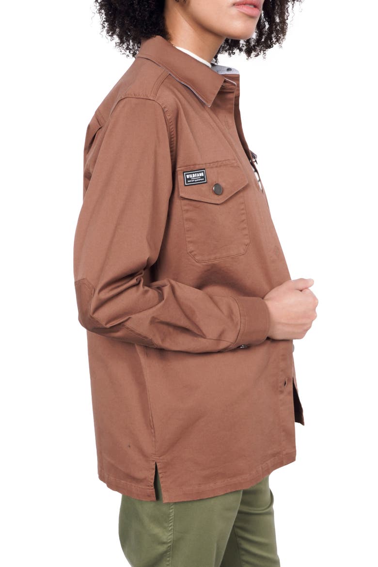 The Essential Lightweight Shirt Jacket, Alternate, color, COFFEE