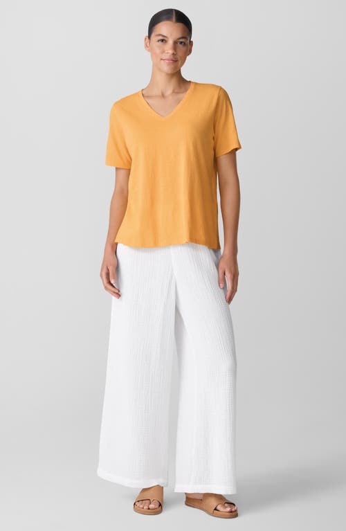 Eileen Fisher Easy V-neck Organic Cotton T-shirt