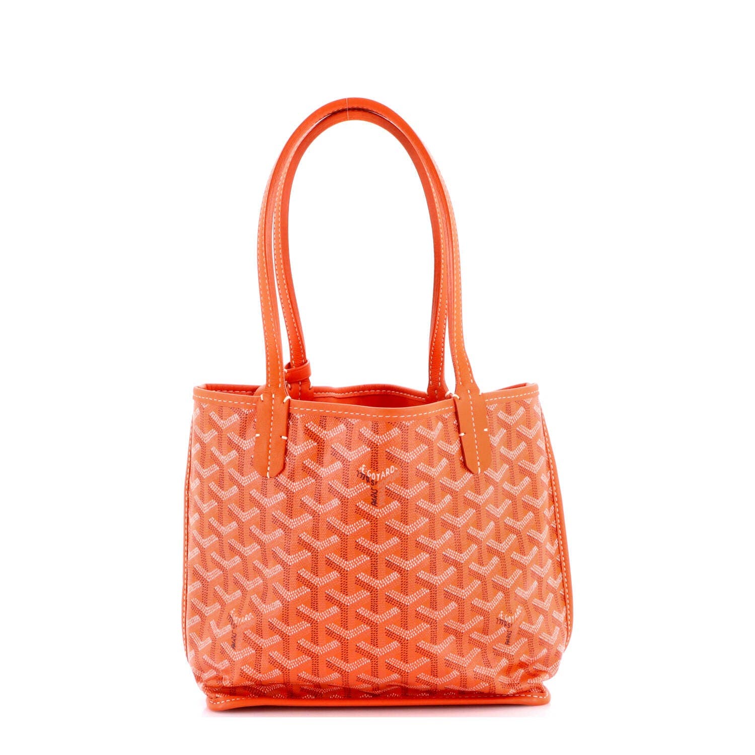 Anjou Reversible Tote Coated Canvas Mini, Main, color, Orange
