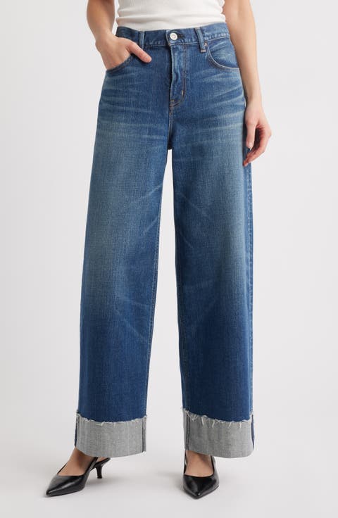Lebittown Cuffed Superwide Leg Jeans