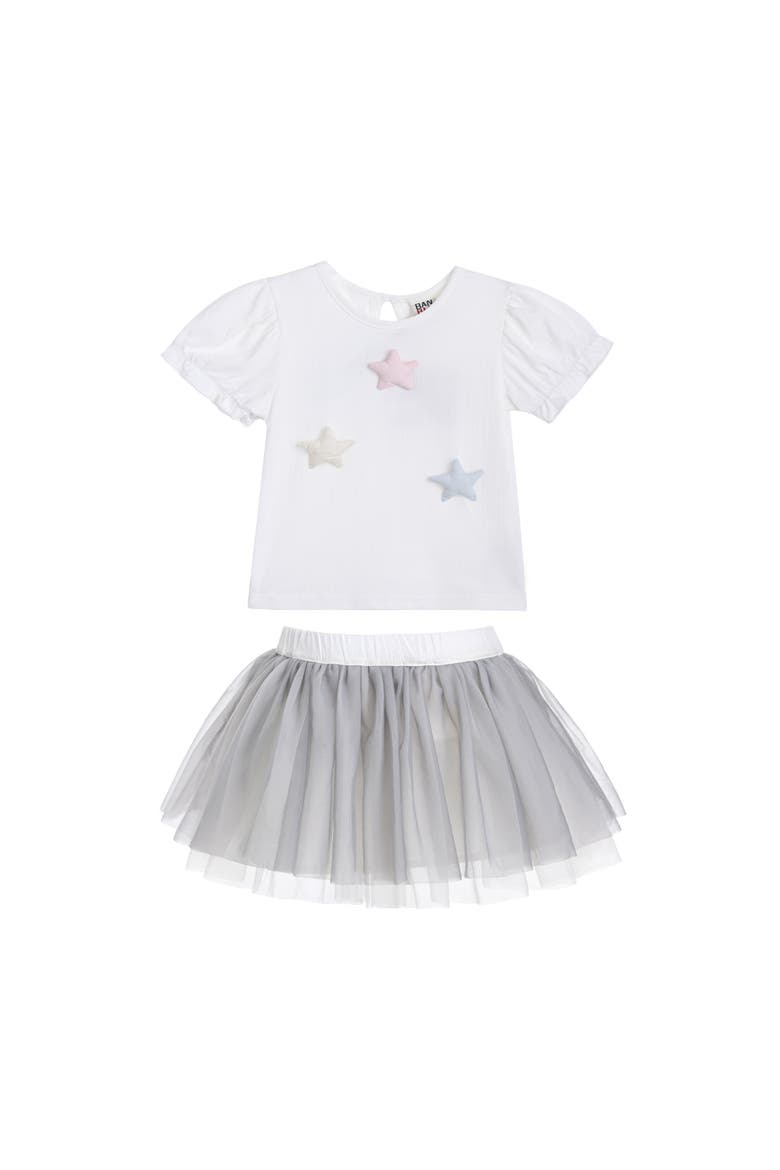 Star Tulle Set, Main, color, Grey
