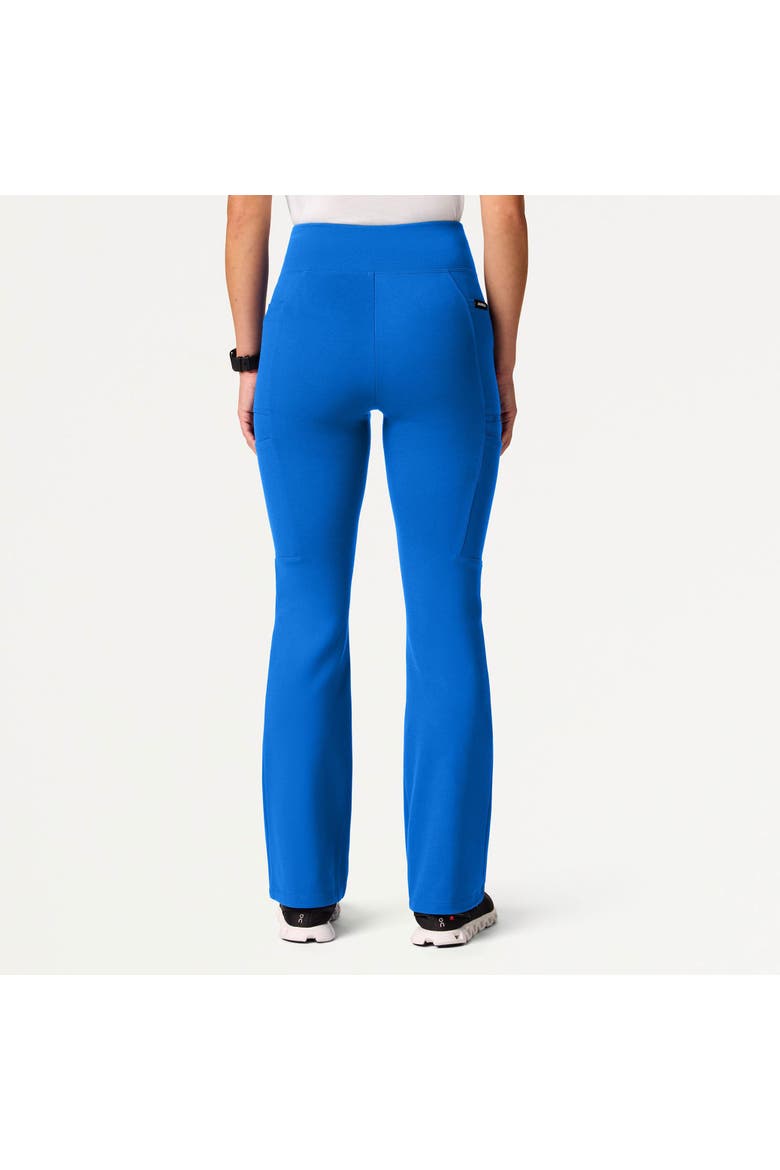 Perri UltraSOFT Women's Yoga Scrub Pant - 5 Pockets Skinny Fit, Alternate, color, Royal Blue