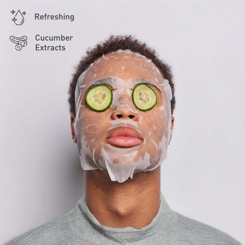 Pursonic Ice Cube Facial Roller Massager & Hydrating Cucumber Sheet Masks Your Ultimate Skincare Ref In Pink