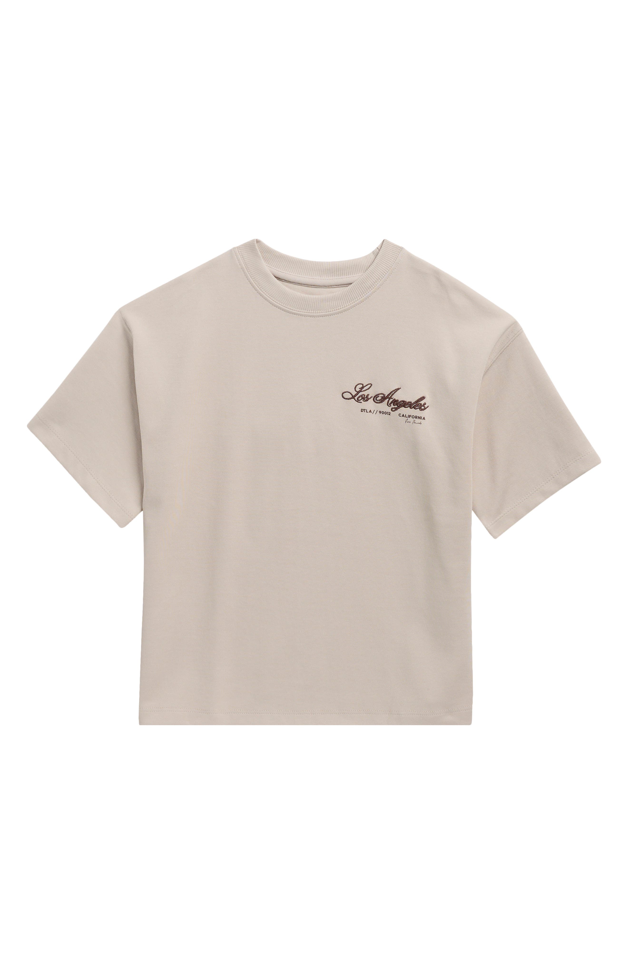 DENIM AND FLOWER Kids' Los Angeles Embroidered T-Shirt