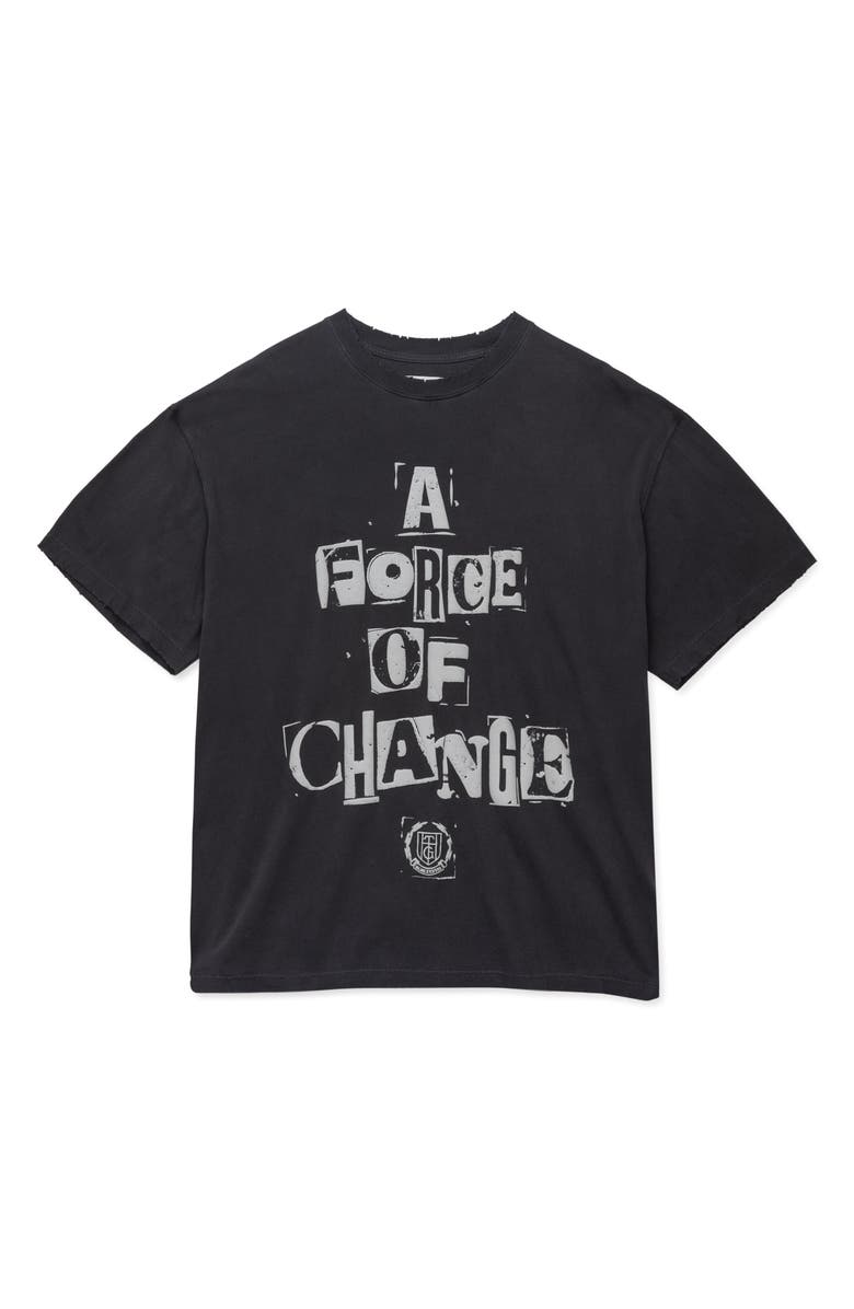 HONOR THE GIFT A Force of Change Oversize Cotton Graphic T-Shirt, Alternate, color, 