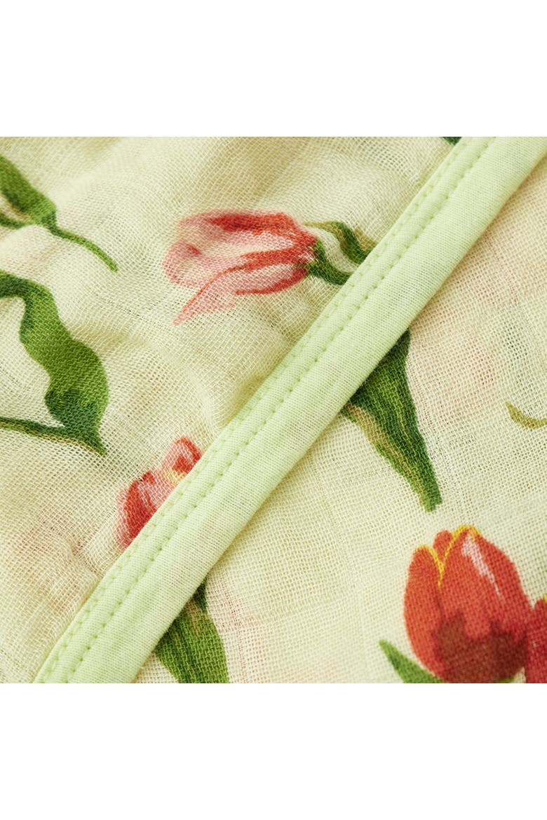 Hooded Swaddle, Alternate, color, Tulip