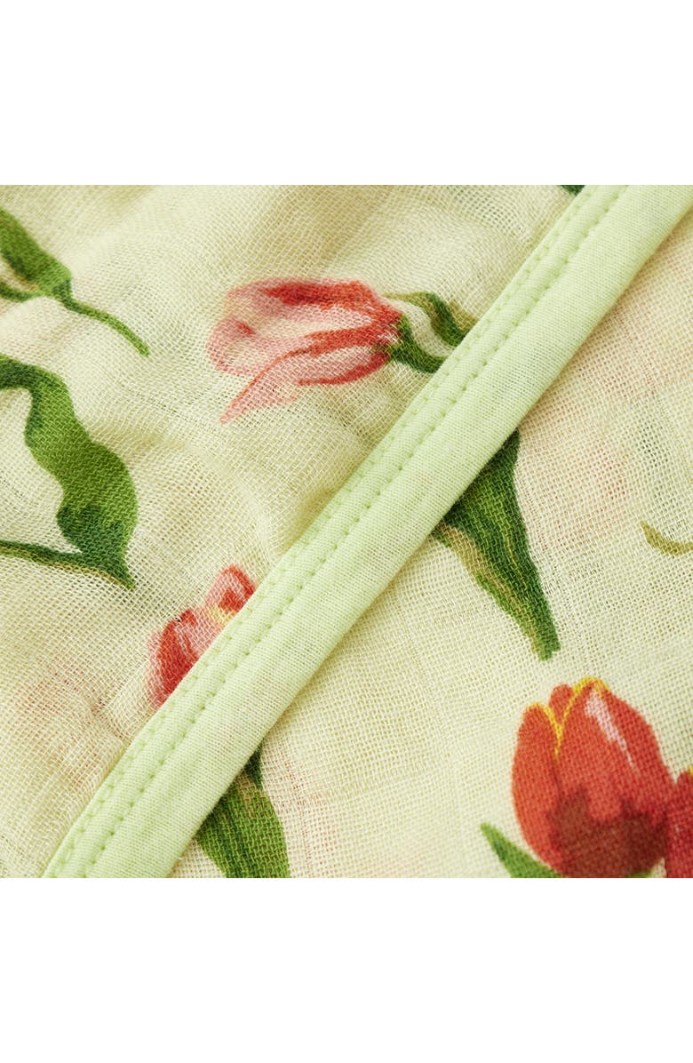Milkbarn Hooded Swaddle, Alternate, color, Tulip